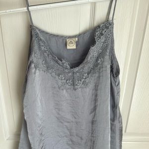 Silk purple tank top